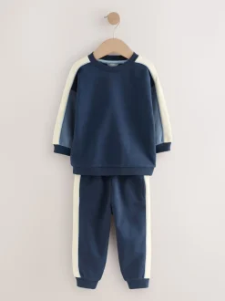 color block bleu - Ensemble Sweat-shirt et Survêtement (3mois à7ans)