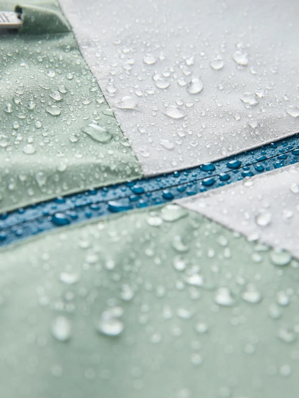 Color block bleu/vert - Veste à capuche imperméable doublée de polaire (3-17ans)