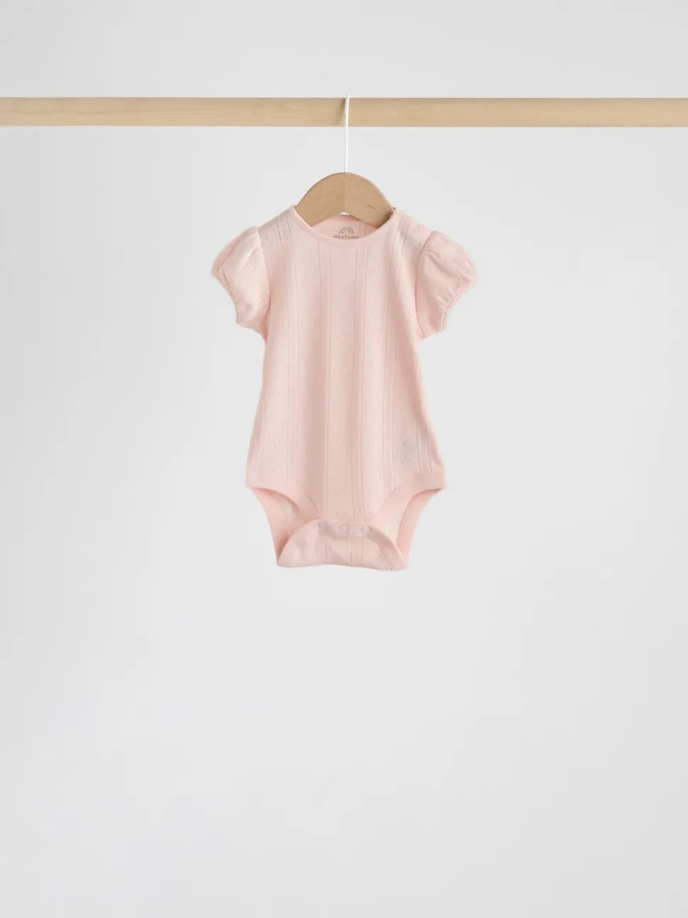 Coloris pastel - Lot de 5 bodys à manches courtes en maille pointelle pour bébé