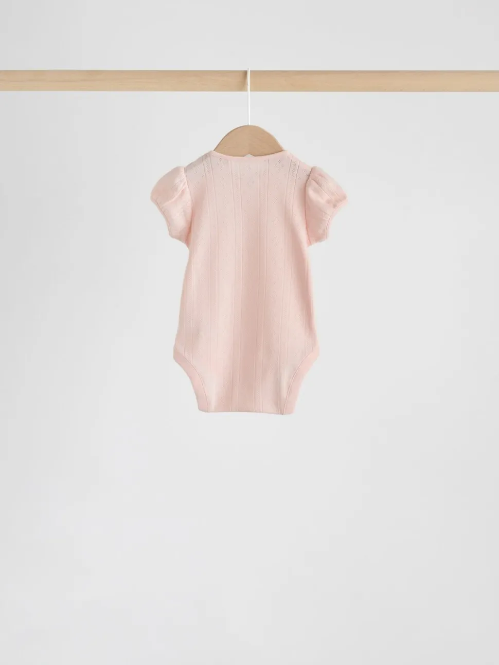 Coloris pastel - Lot de 5 bodys à manches courtes en maille pointelle pour bébé