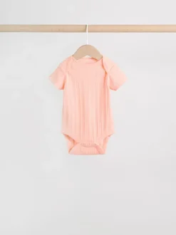 Coloris pastel - Lot de 5 bodies bébé à manches courtes