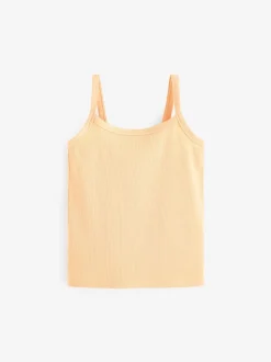 Coloris pastel - Lot de 5 débardeurs côtelés (2-16 ans)