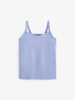 Coloris pastel - Lot de 5 débardeurs côtelés (2-16 ans)