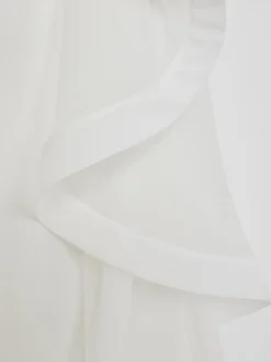 Combinaison bandeau Reiss Rhiannon à volants en soie ample