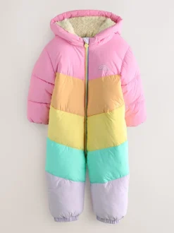 Combinaison de neige Little Bird by Jools Oliver imperméable color-block arc-en-ciel