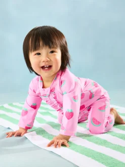 Combinaison de protection solaire JoJo Maman Bébé fraise