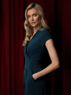 Combinaison large à mancherons HotSquash bleu sarcelle