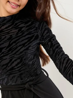 Combinaison Lipsy Zebra Devore (5-16ans)