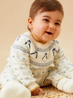 Combinaison MORI Penguin Fair Isle en maille