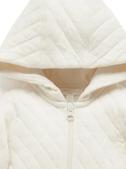 Combinaison zippée matelassée en coton Purebaby