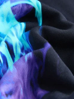 Contrôleur bleu marine - Sweat à capuche adolescent imprimé graphique (3-16ans)