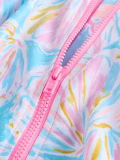 coquille Bleu - Maillot de bain Sunsafe à manches courtes (3mois à16ans)