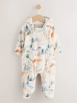 Cordon imprimé Animal bleu Woodland - Combinaison bébé (0mois-2ans)