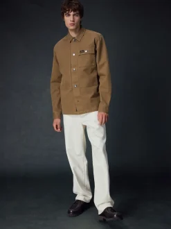 Couleur pierre naturelle - Canvas Shacket 100% Coton Surchemise