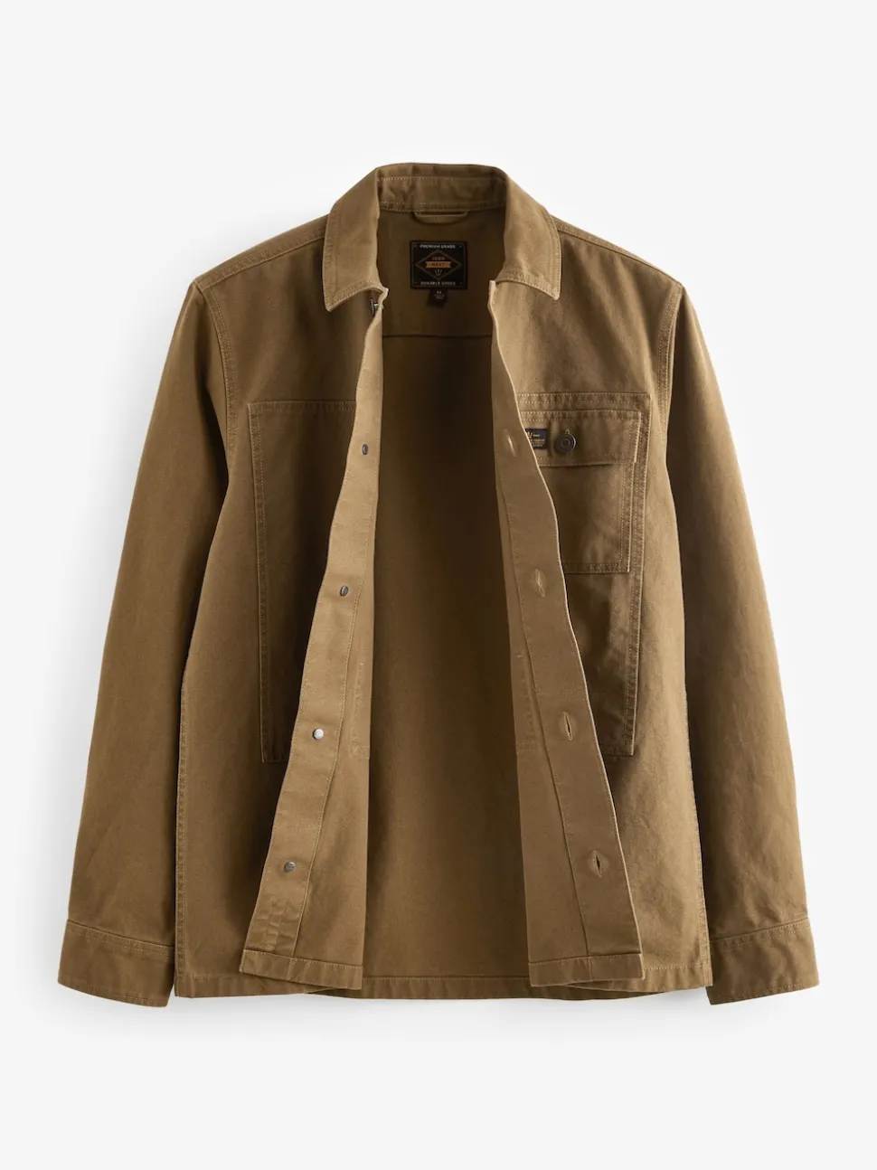 Couleur pierre naturelle - Canvas Shacket 100% Coton Surchemise