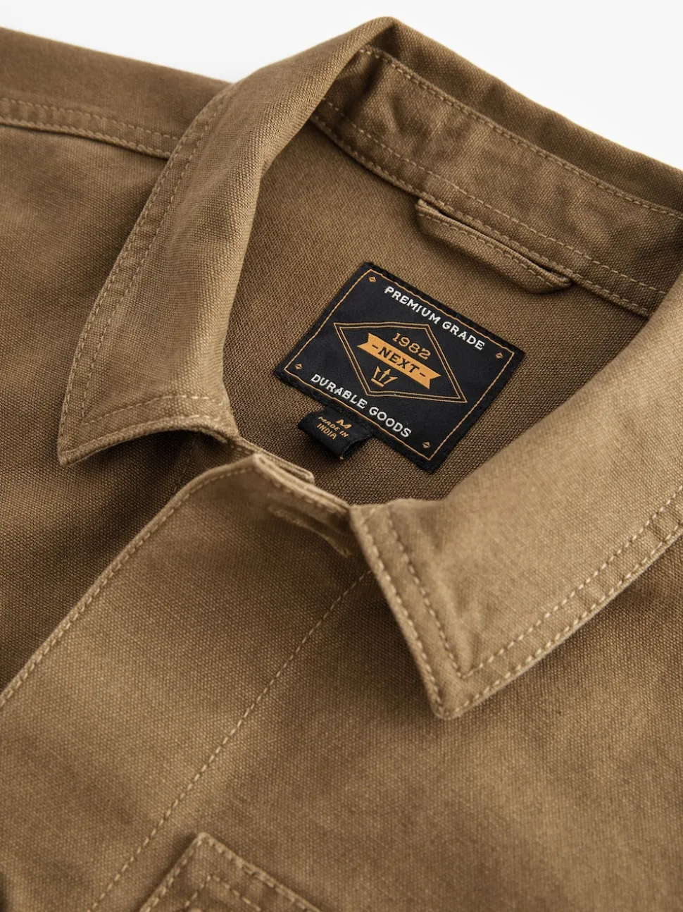 Couleur pierre naturelle - Canvas Shacket 100% Coton Surchemise