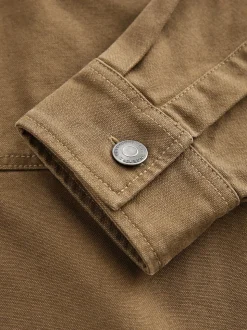 Couleur pierre naturelle - Canvas Shacket 100% Coton Surchemise