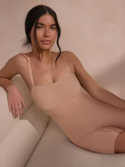 Couleur praline - DD+ Minimising Bandeau Tummy Control Thigh Smoother