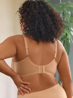 Couleur praline - F-K Ultimate Support Cotton Minimiser Soutien-gorge à bretelles rembourré