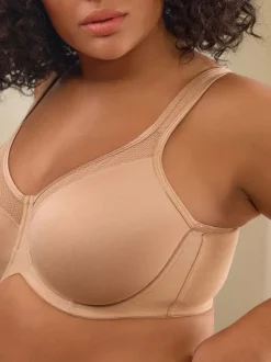Couleur praline - F-K Ultimate Support Cotton Minimiser Soutien-gorge à bretelles rembourré