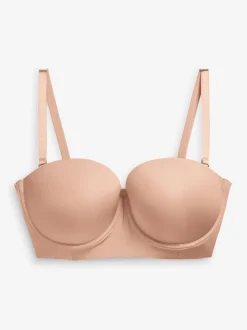 Couleur praline - Soutien-gorge DD+ léger lissant le dos sans bretelles