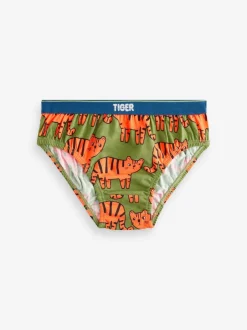 Couleurs vives à imprimé animal - Lot de 7 slips en coton (1.5-10ans)