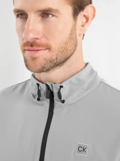 Coupe-vent Calvin Klein Golf Argent Motion zippé