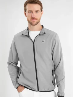 Coupe-vent Calvin Klein Golf Argent Motion zippé