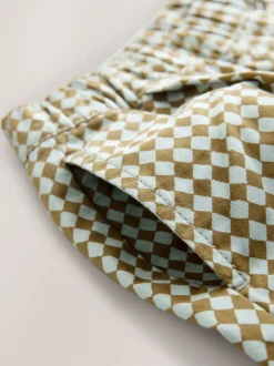 Court Harlequin Vert/Bleu - Pantalon à enfiler Barrel (3mois7ans) (3mois à7ans)