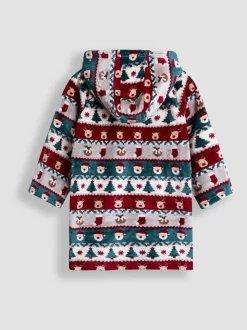 Couverture à capuche JoJo Maman Bébé imprimé Noël