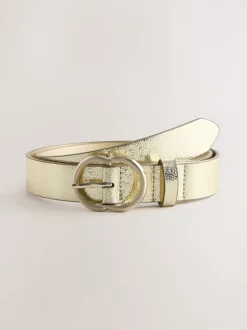 Craquelé Or - Ceinture régulière en PU