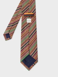 Cravate en soie Paul Smith Signatures Rayure 6cm