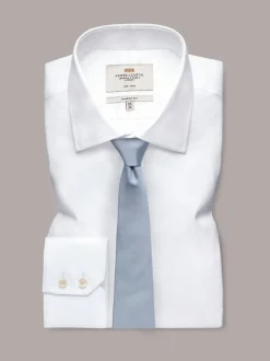 Cravate Hawes & Curtis Repp bleue unie