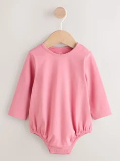 Cream / Personnage rose - Ensemble deux pièces salopette et body bébé (0mois-3ans)