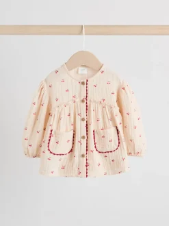 Cream/ cerise rouge - Hauts et Pantalons bébé à Manches longues Ensemble 2 pièces (0mois-2ans)