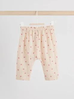 Cream/ cerise rouge - Hauts et Pantalons bébé à Manches longues Ensemble 2 pièces (0mois-2ans)