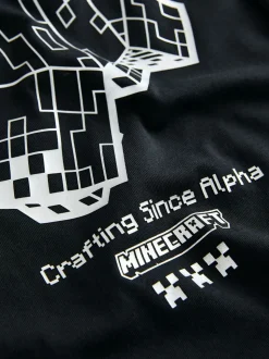 Creeper noir - T-shirt Minecraft à manches longues (3-16ans)