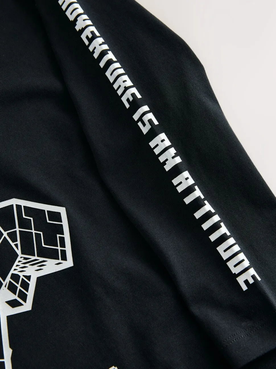 Creeper noir - T-shirt Minecraft à manches longues (3-16ans)