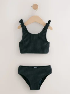 Crinkle noir - Bikini (3-16ans)