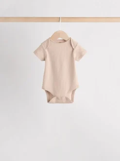 Crème - Bébé Manches courtes Bodysuits 5 Pack