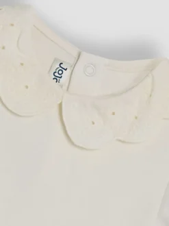 Crème - Bodys JoJo Maman Bébé à col brodé