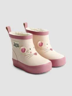Crème - Bottes de pluie JoJo Maman Bébé imprimées courtes