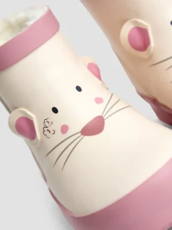 Crème - Bottes de pluie JoJo Maman Bébé imprimées courtes