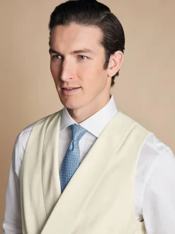 Crème - Charles Tyrwhitt costume Morning V2 ajustable : gilet