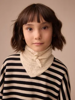 Crème - Écharpe triangle à nouer (3-16ans)
