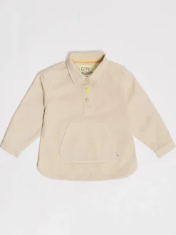 Crème - Chemise à popover tissée gen