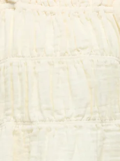 Crème - Chemisier Only KIDS texturé à manches courtes et manches bouffantes