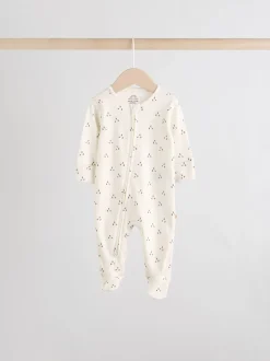 Crème - Dors-bien bébé à fermeture éclair bidirectionnelle (0-2ans)