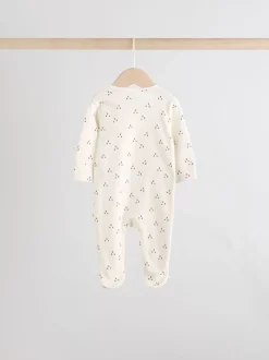 Crème - Dors-bien bébé à fermeture éclair bidirectionnelle (0-2ans)