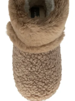 Crème - Dunlop Bootee Pom Pom Faux Chaussons